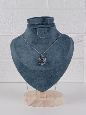 Rainbow Paw Print Pet Ashes Cremation Urn Necklace With Filling Kit & Gift Box